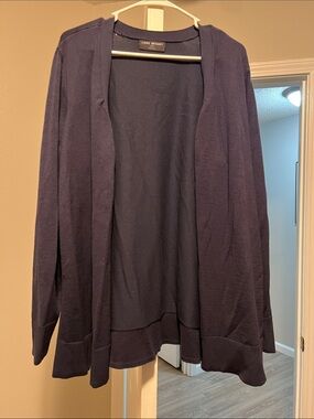 Lane Bryant Navy Open Front Cardigan Sweater